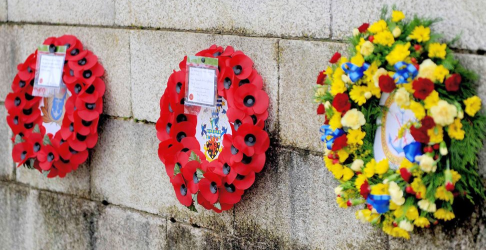 A poppy wreath for Remembrance sunday 